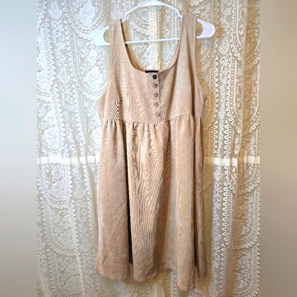 Mittoshop Coverall Dress, Corduroy Mini, Womens Coverall Dress